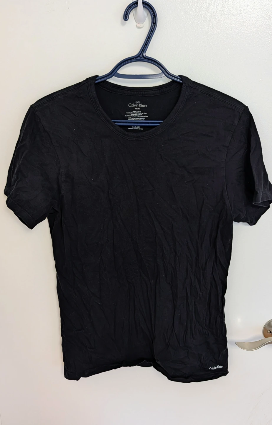 Calvin Klein Slim Fit T-Shirt - Black - Men's Medium
