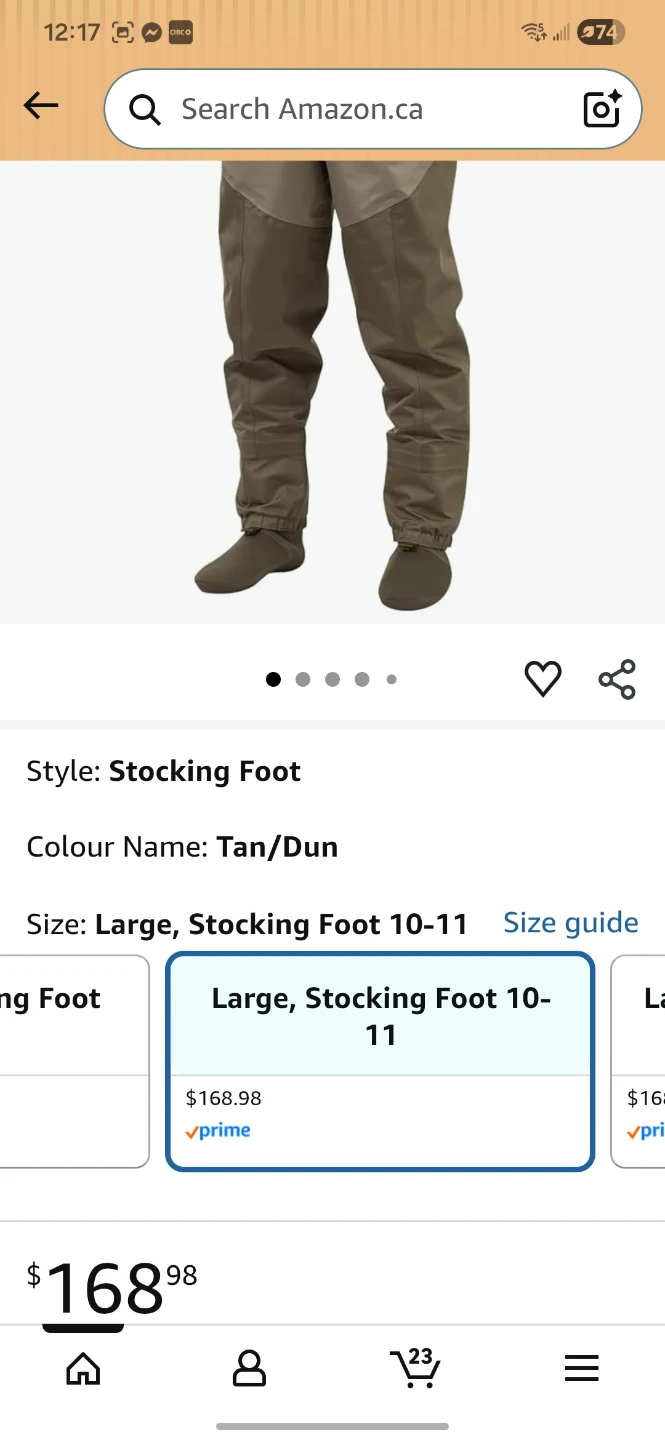 BASS DAH Men's Waders - Large, Stocking Foot - photo 2
