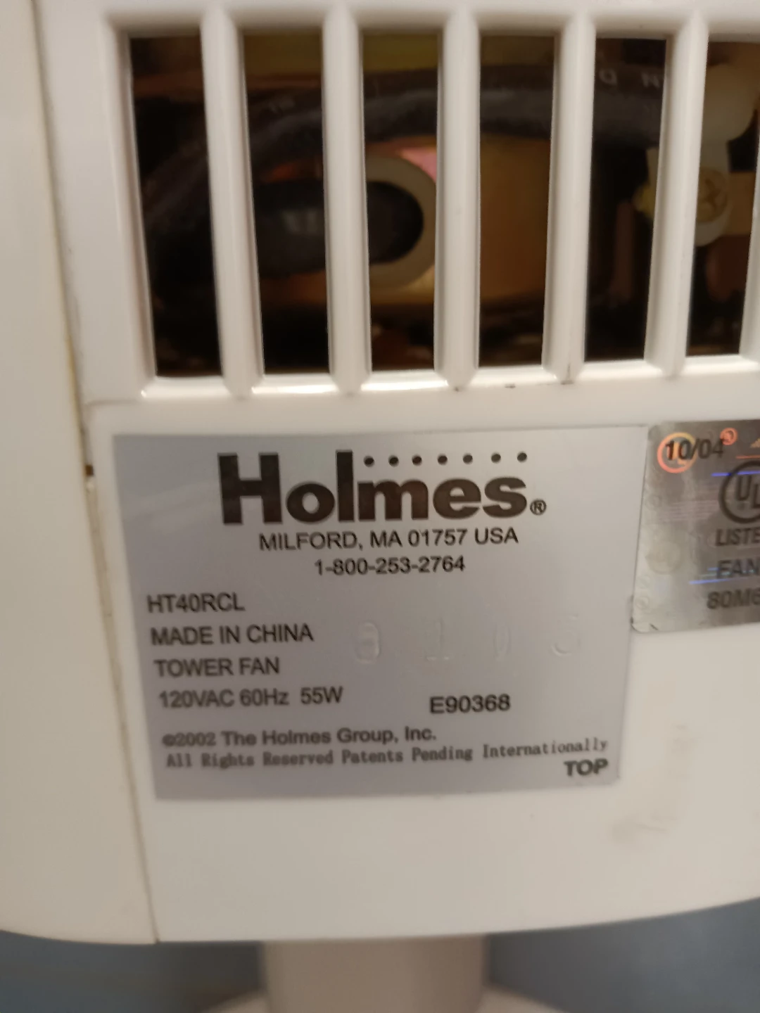 Holmes HT40RCL Tower Fan - photo 3