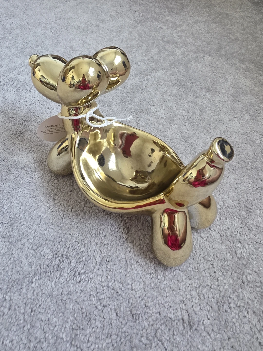 OneDesignHome Gold Balloon Dog Bowl - photo 3