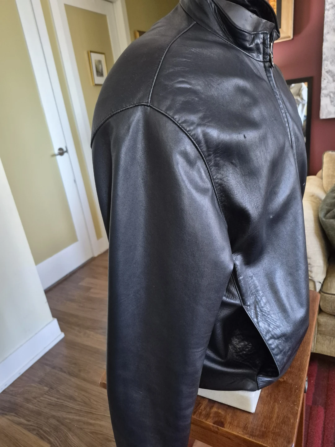 Andrew Marc Black Leather Jacket - Medium - photo 2