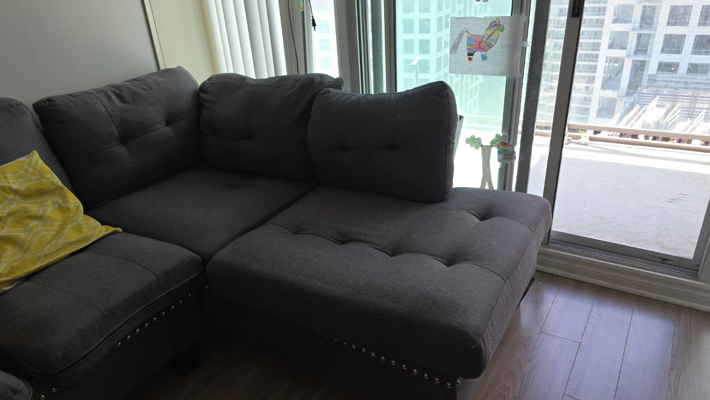 Grey Sectional Sofa - photo 3