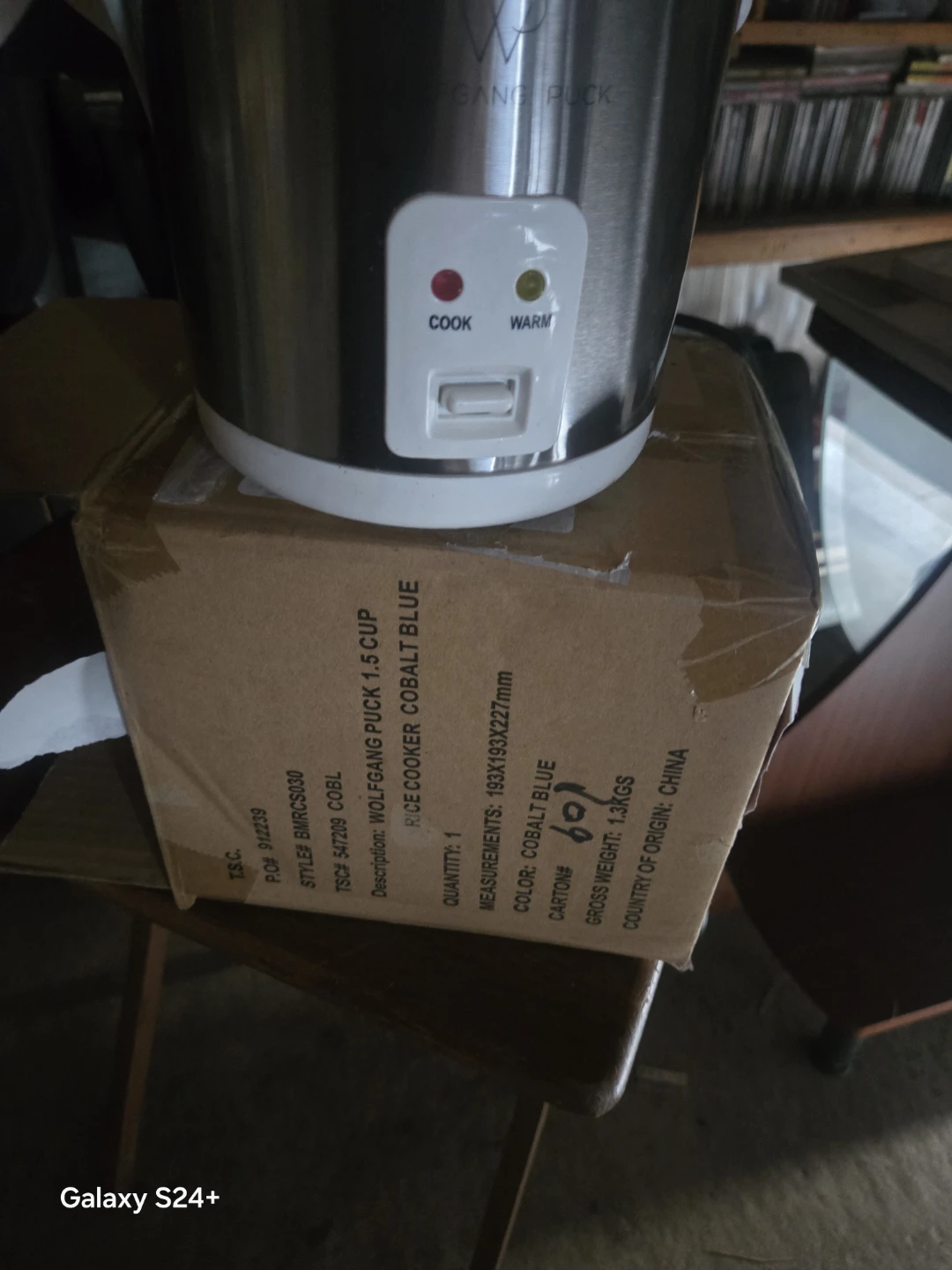 Wolfgang Puck 1.5 Cup Rice Cooker - Cobalt Blue - photo 4
