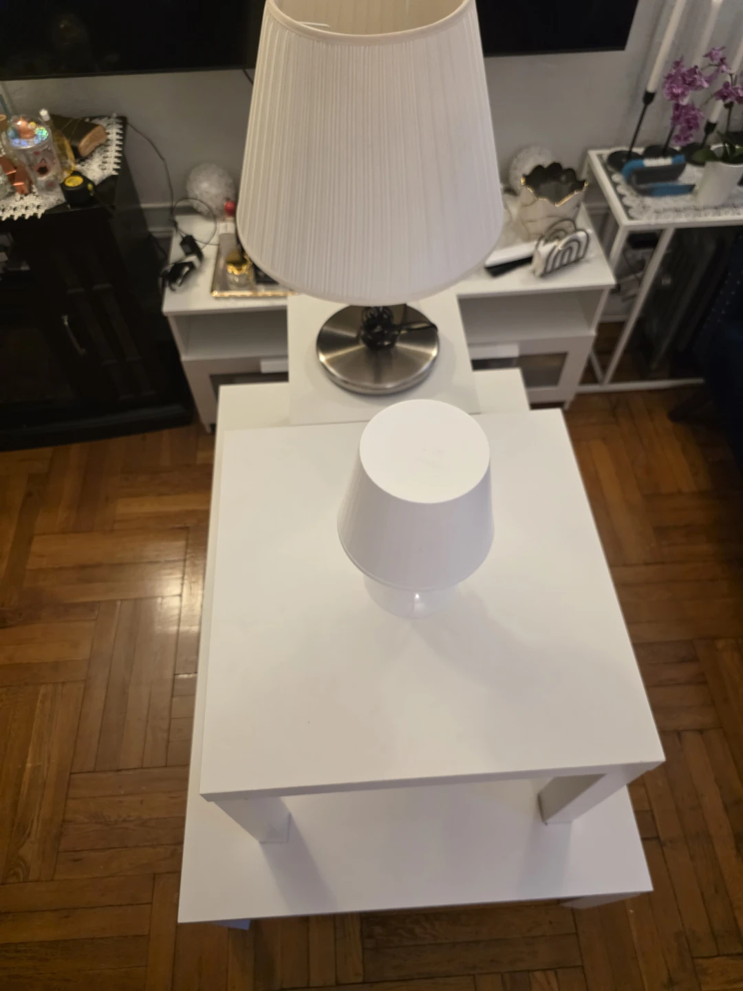 White Square Side Tables Set⚽ - photo 4