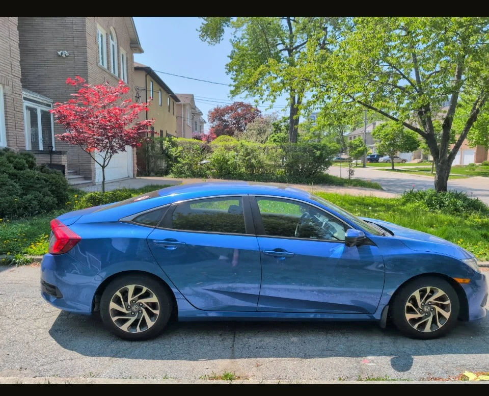 Blue Honda Civic Sedan EX (Top Model)