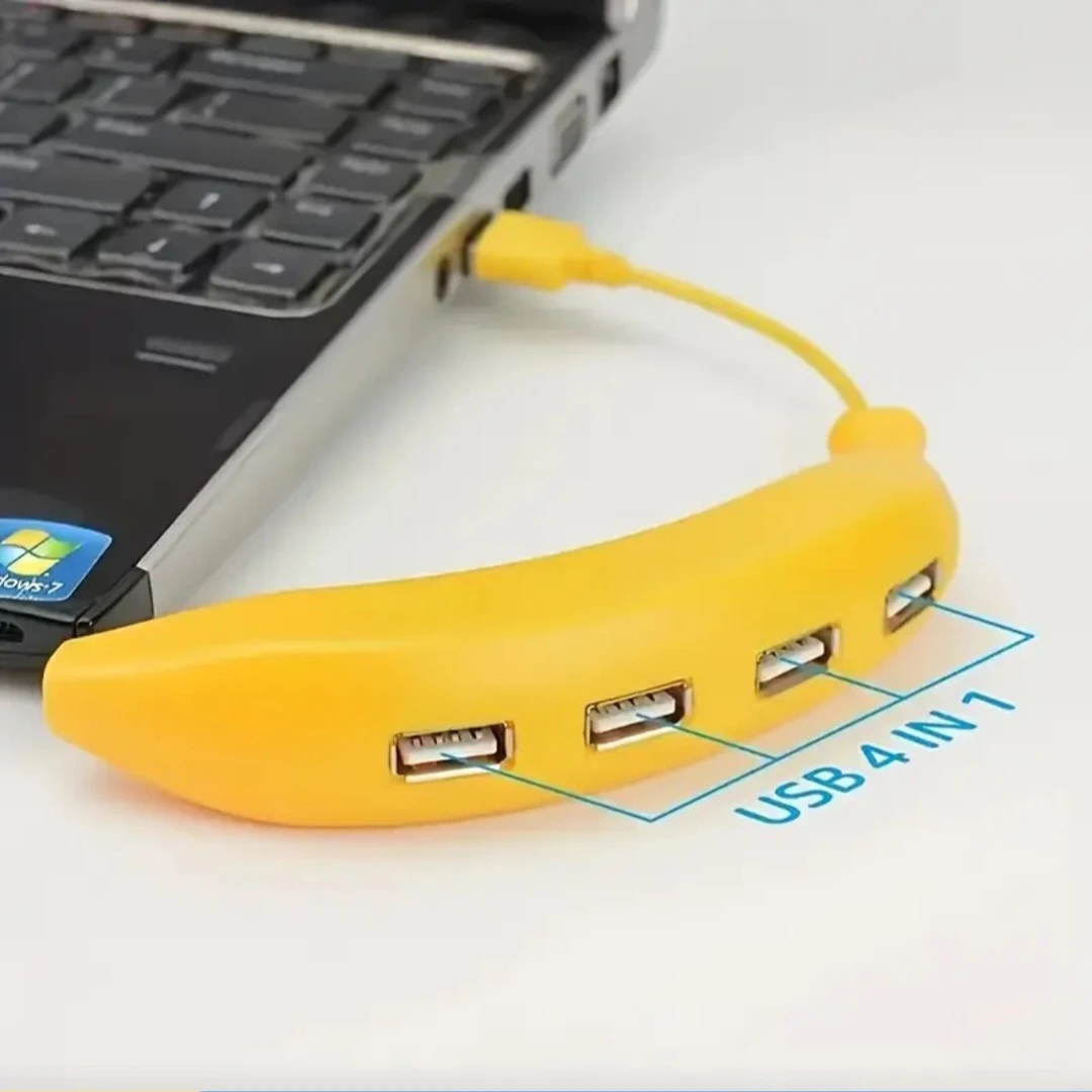 Banana Shaped 4-Port USB Hub. *Brand New* - photo 5