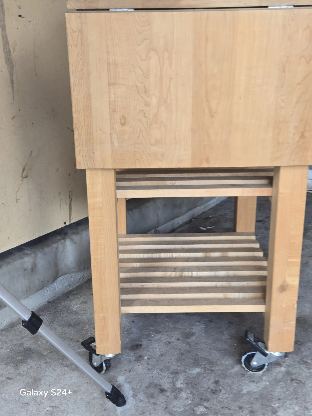 Wooden Kitchen Cart with Shelves - photo 3