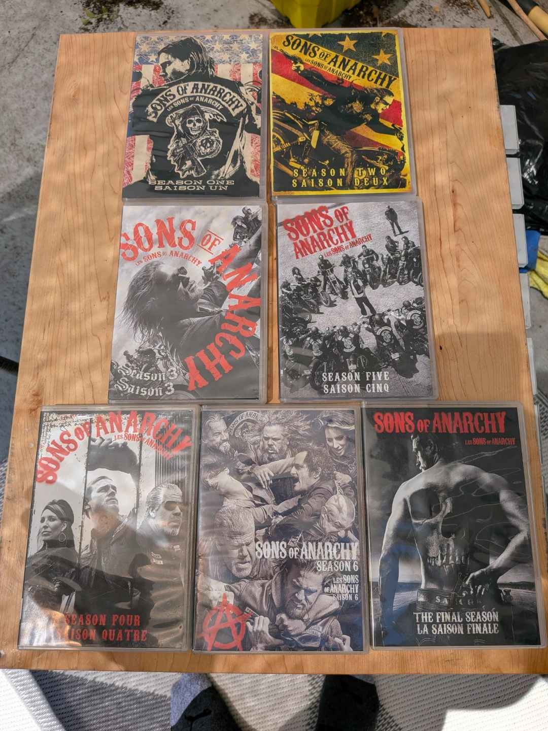 Entire Sons of Anarchy series on DVD