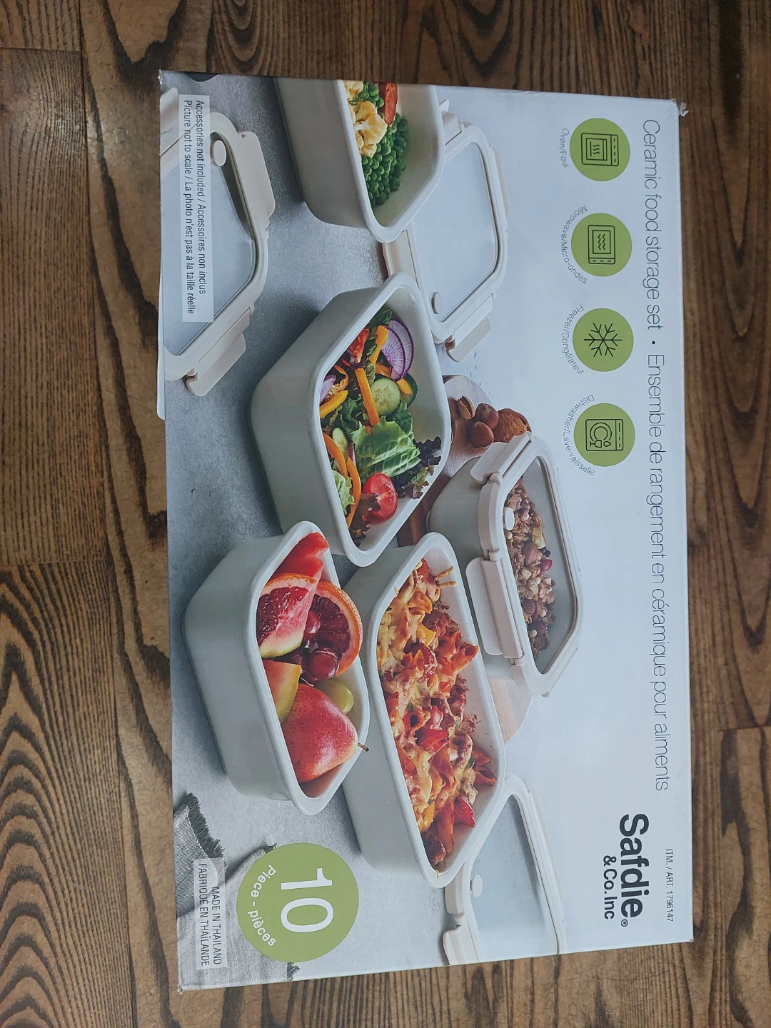 Safdie & Co. Ceramic Food Storage Set (Cream) - photo 5