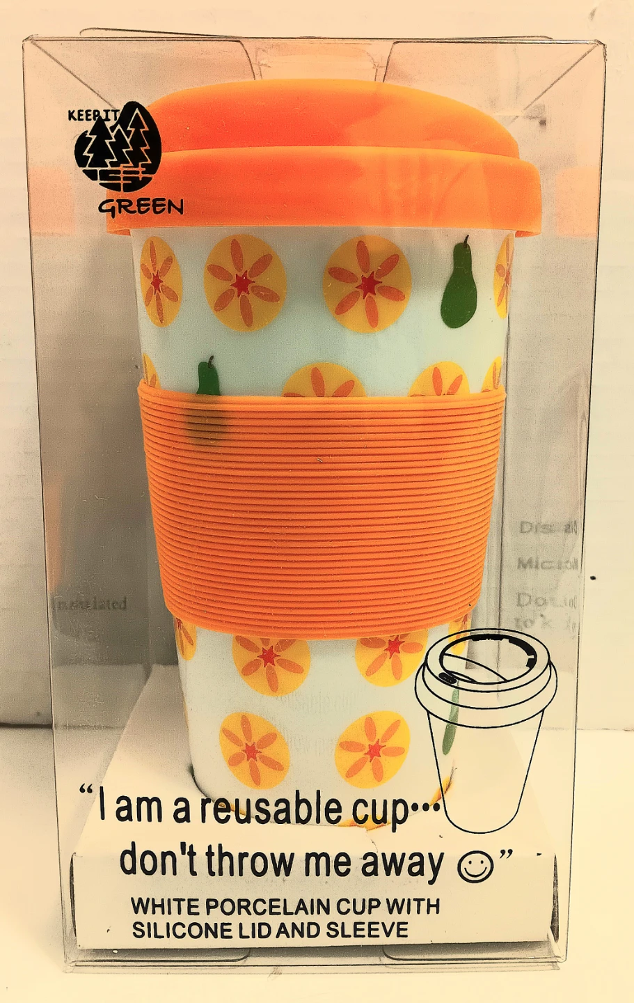 🥤Keep It Green Porcelain Reusable Cup🥤