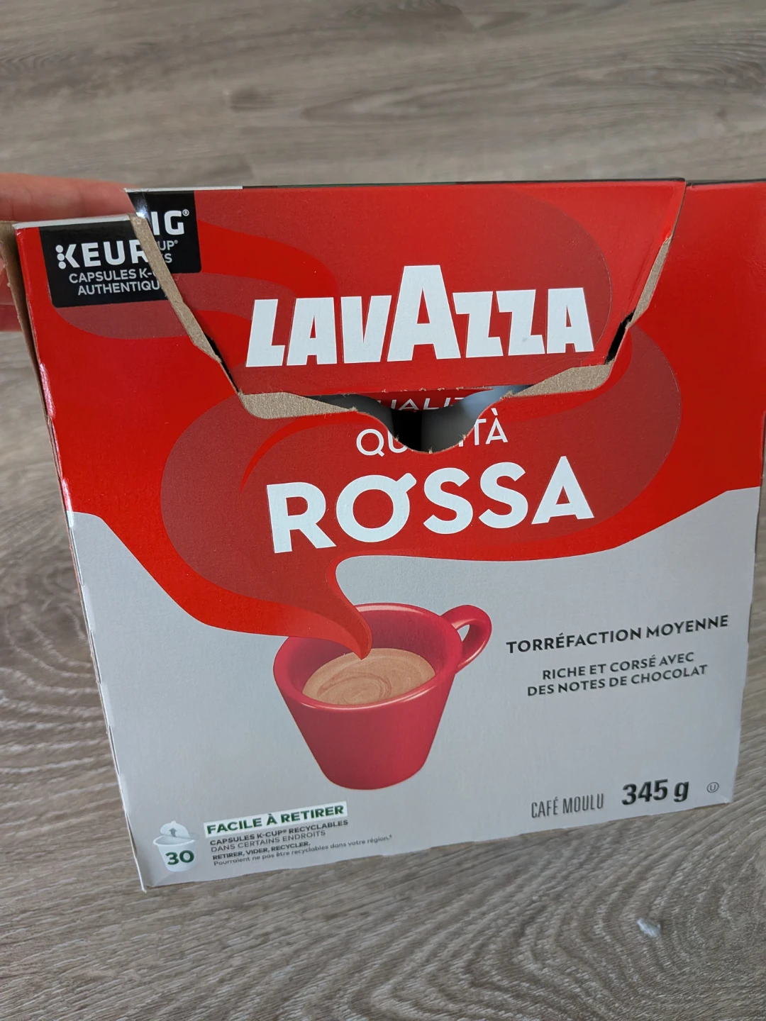 25 k-cup pods: Lavazza Qualità Rossa Coffee