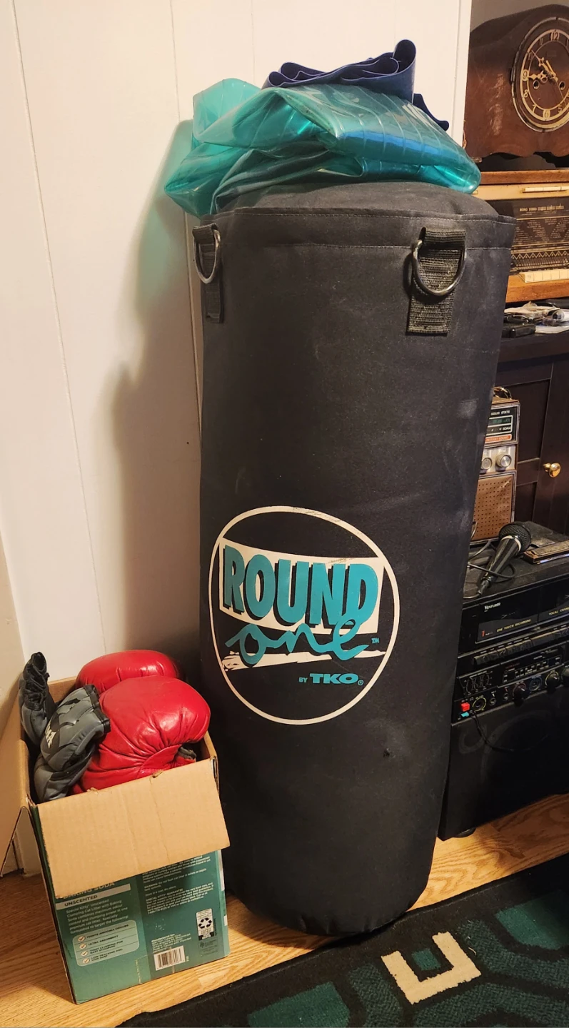 Hanging punching bag