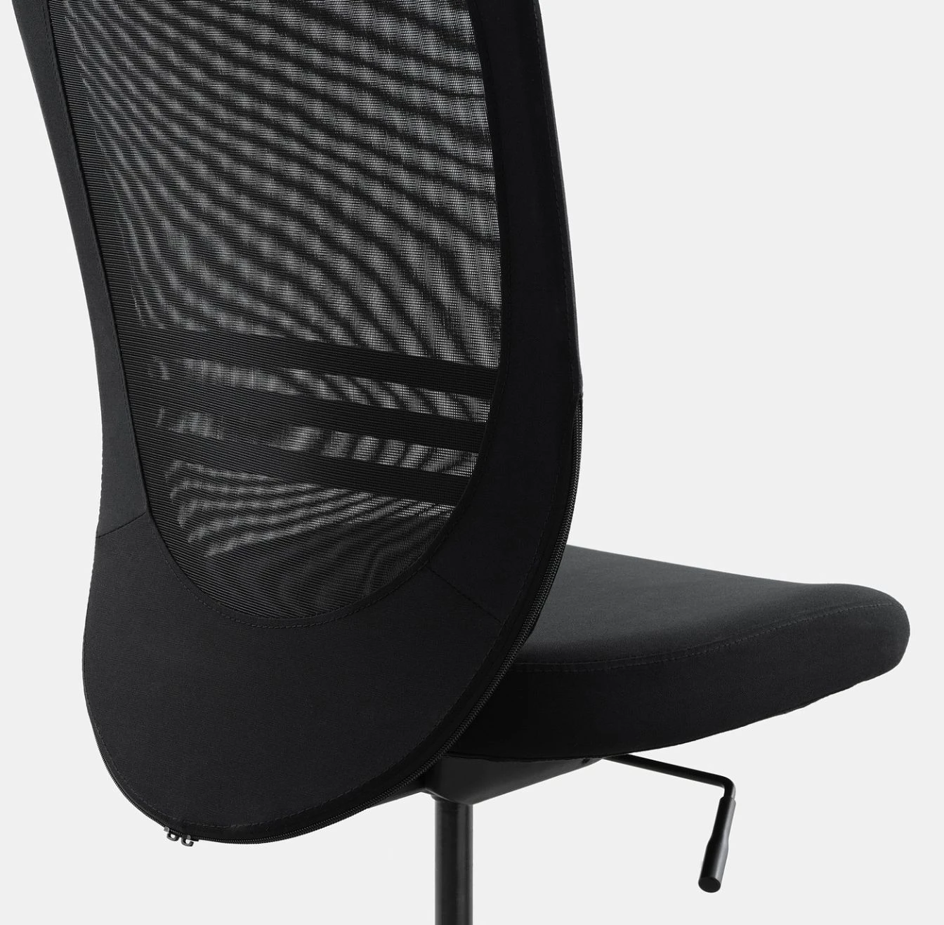 FLINTAN IKEA Black Mesh Office Chair with Removable Seat Cover - photo 3