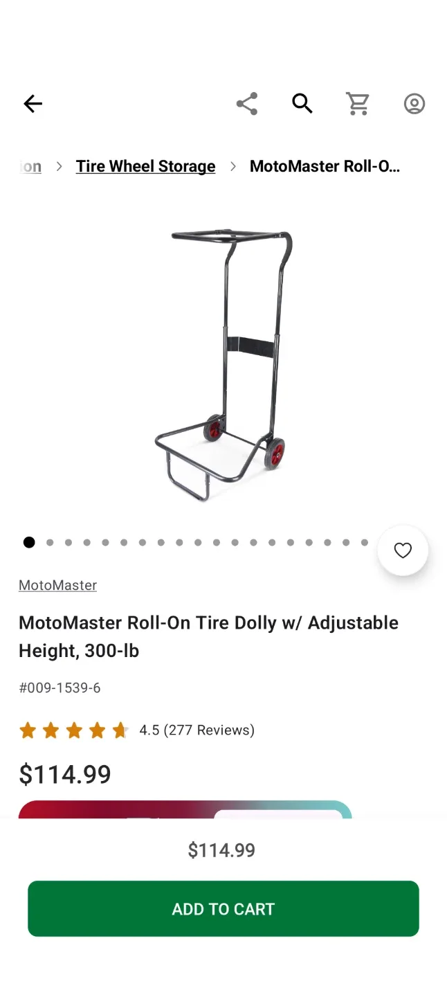 MotoMaster Roll-On Tire Dolly - photo 5