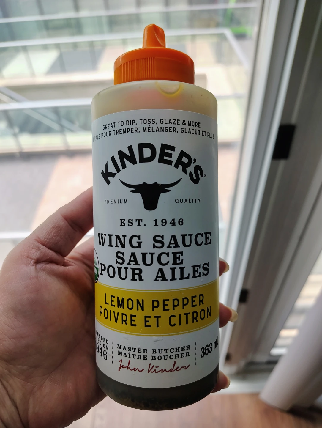 Free Kinder's Lemon Pepper Wing Sauce 363ml
