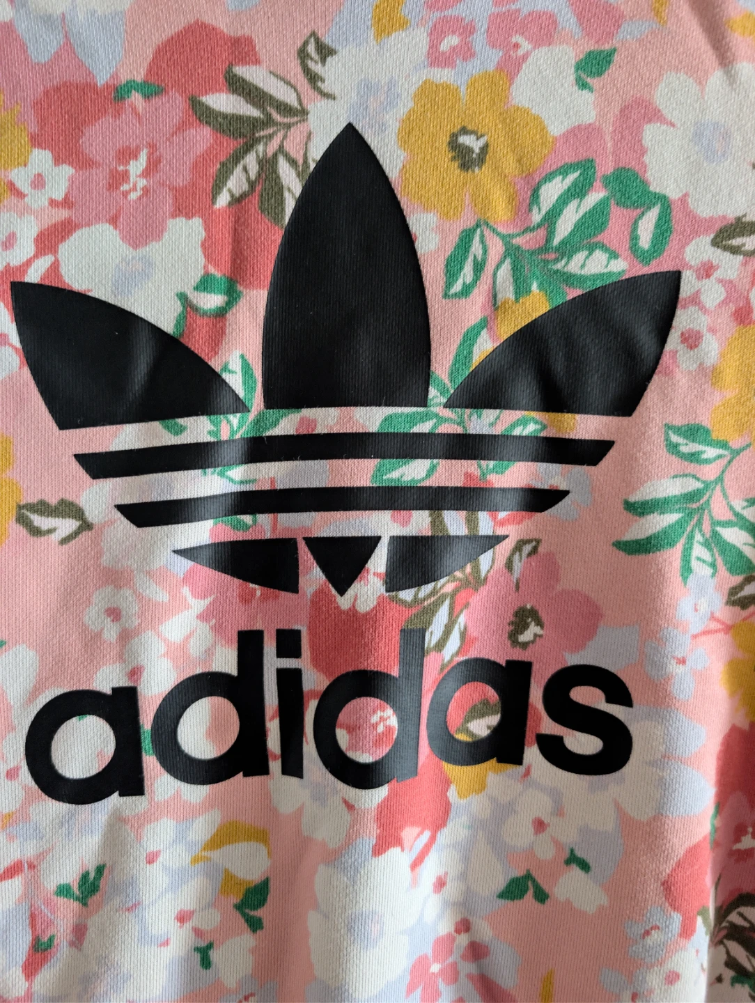 ⚽ Vintage Adidas Floral Hoodie size medium - photo 2