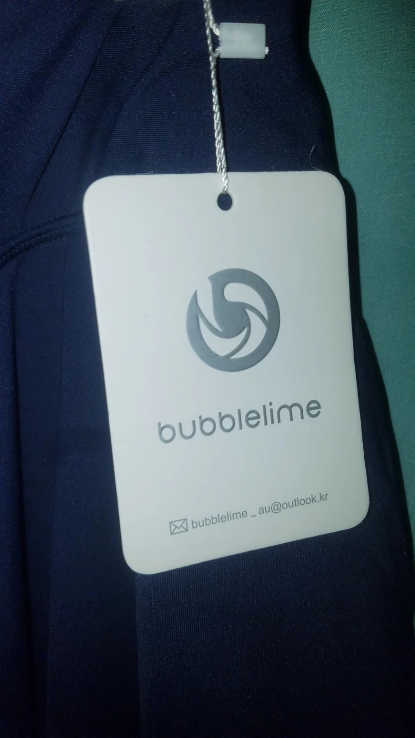 Ladies Navy Blue Bubblelime Golf Skirt w Attached Leggings - photo 5