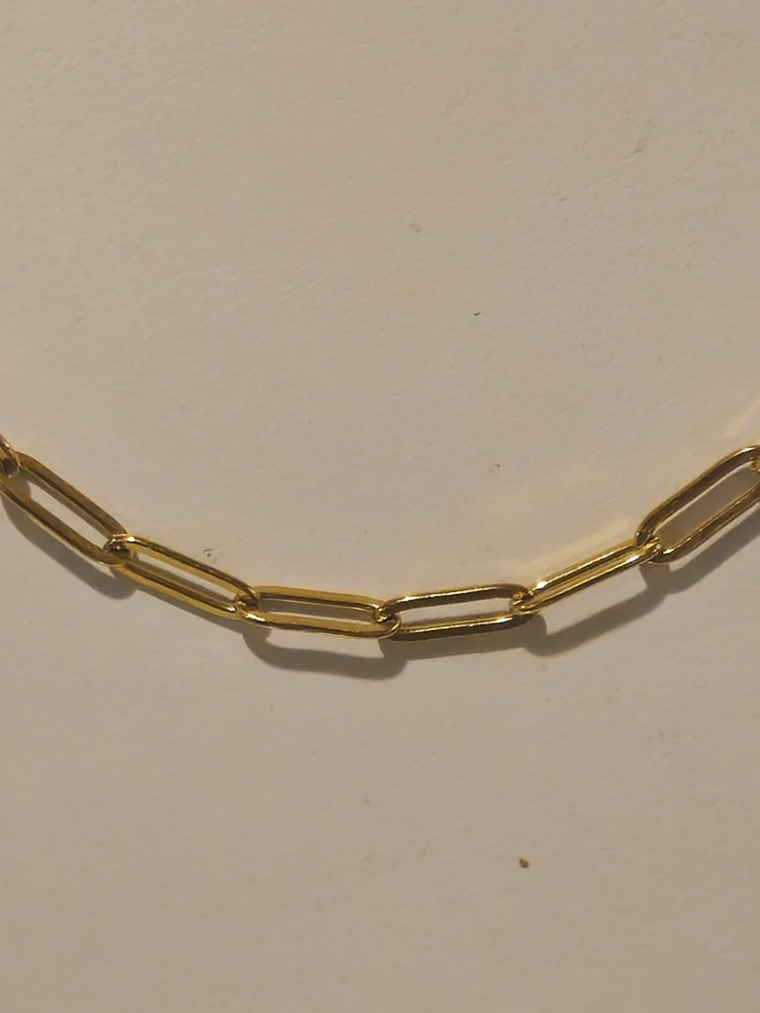 GOLD PLATED PAPERCLIP NECKLACE - photo 2