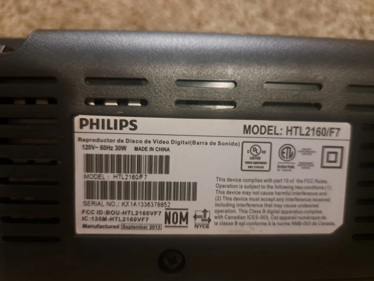 Philips HTL2160/F7 Soundbar - photo 3