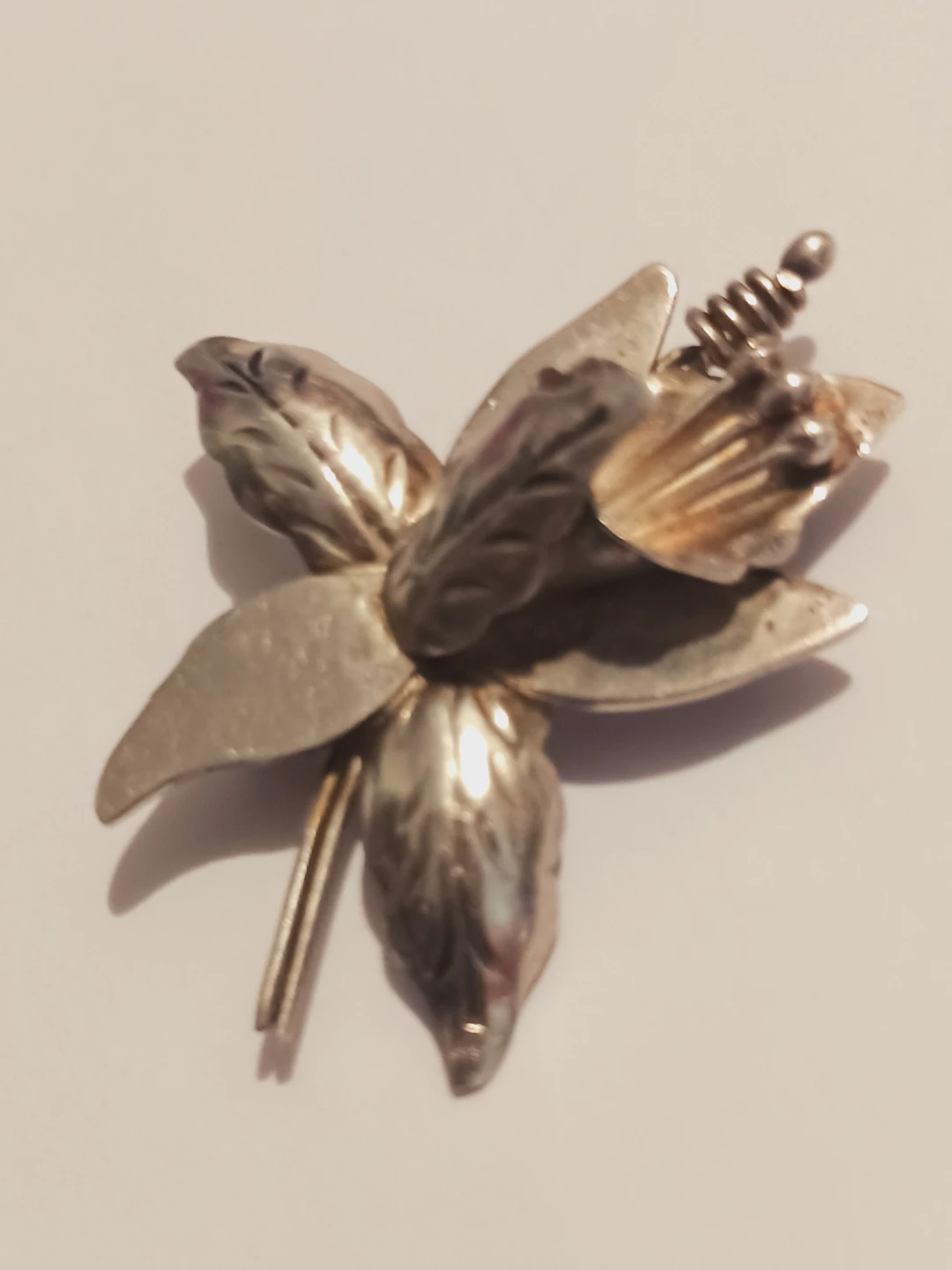 TAXCO MEXICO Sterling Silver 925 Orchid Brooch - photo 5