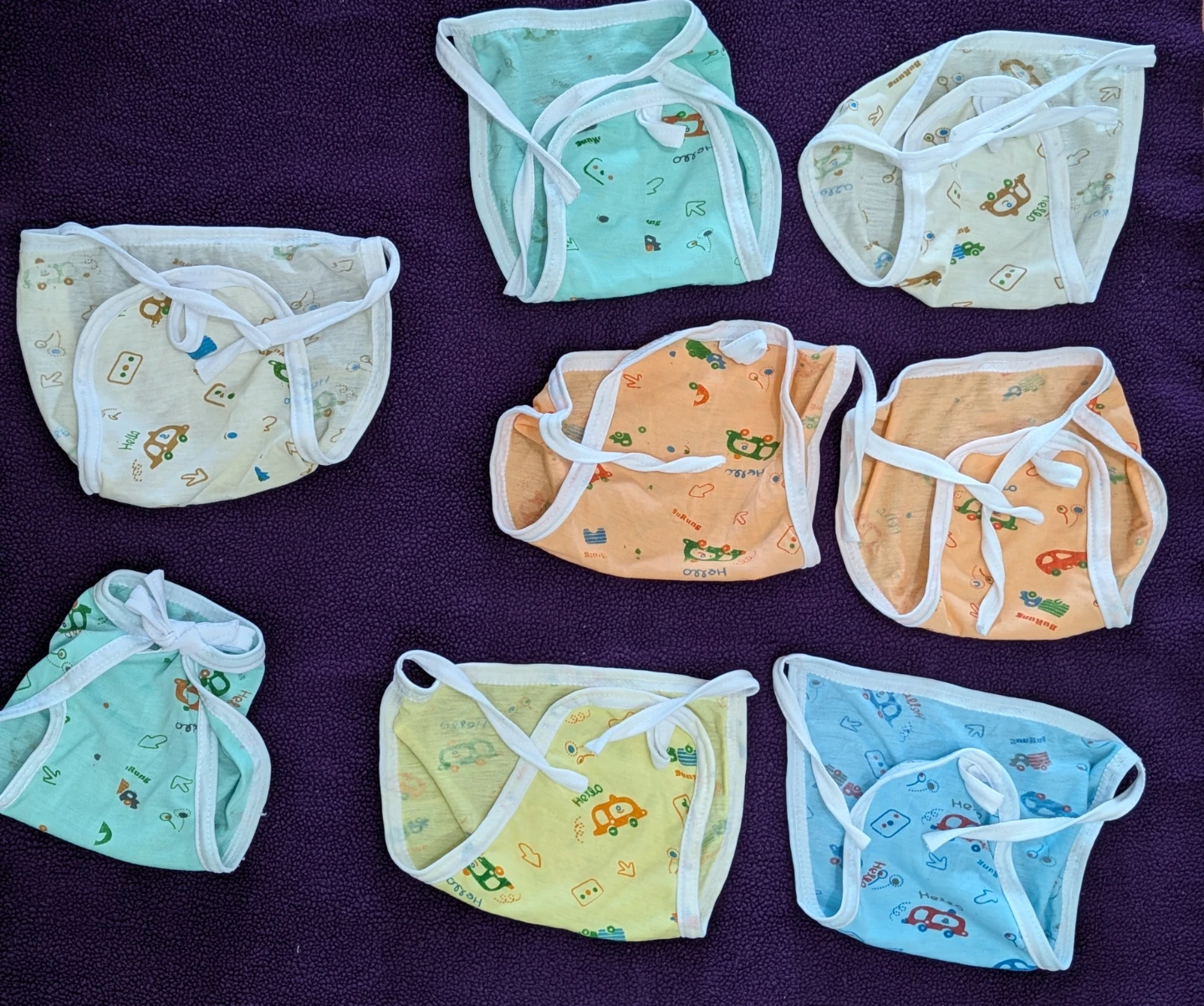 Baby Cloth Diapers - Set of 7