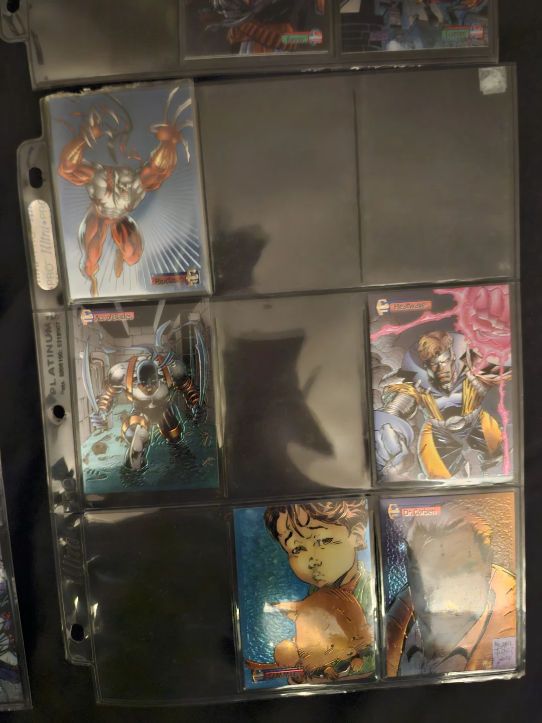 Collection of Comic Trading Cards