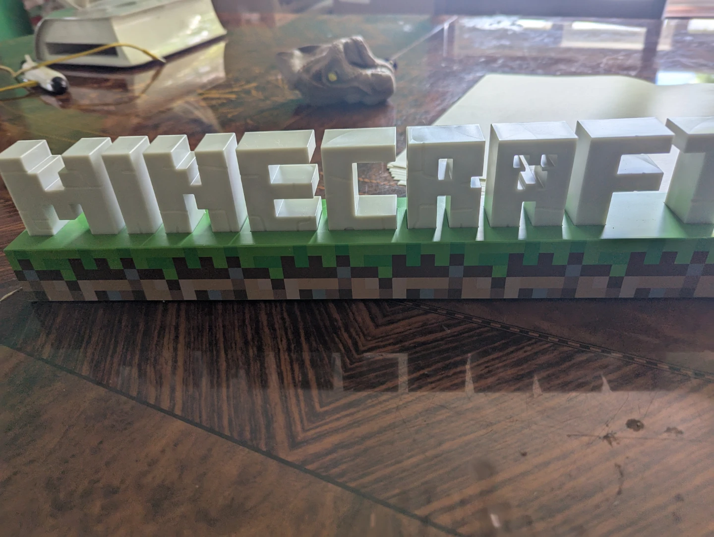 Minecraft Logo Display light