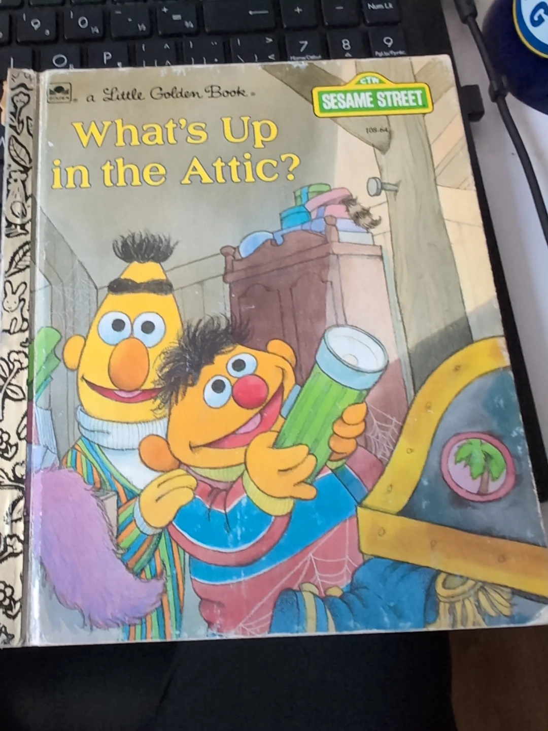 Sesame Street What's Up in the Attic? Little Golden Book