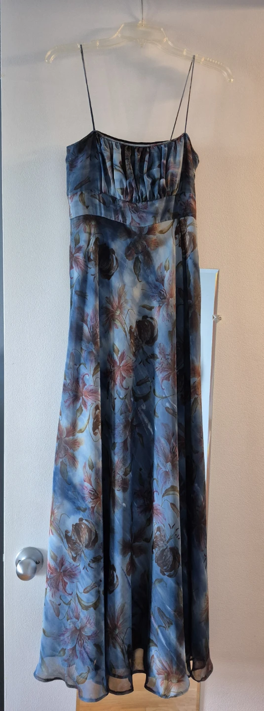 Blue Floral Maxi Dress