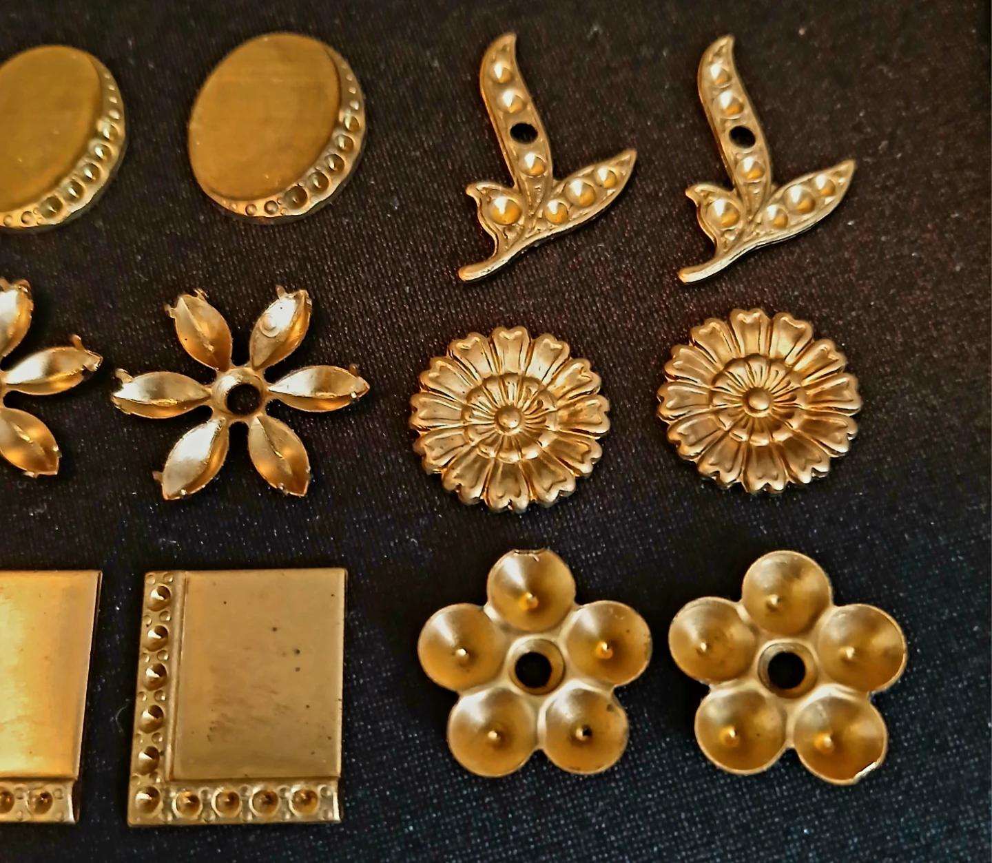 20 pc of Vintage Brass Embellishments