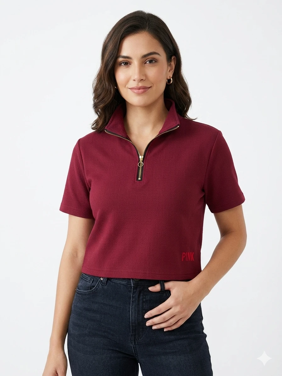 👚 Waffle Knit Crop Top – Trendy & Comfy - photo 4