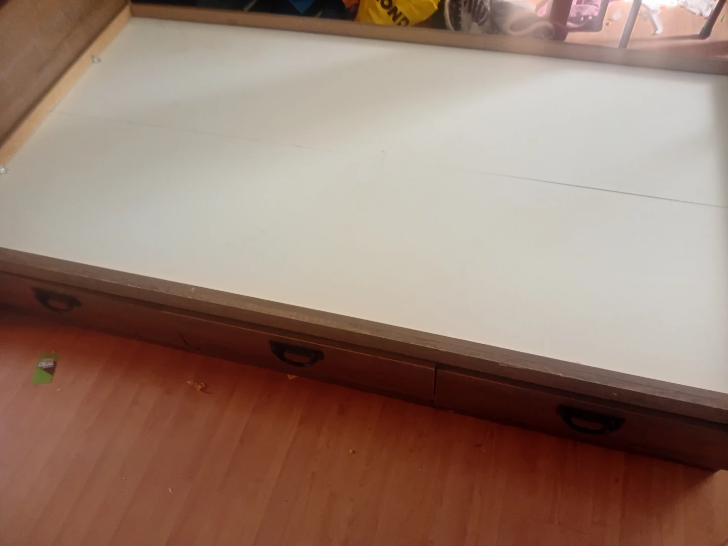 Wooden Bed Frame with Headboard Storage and Drawers - photo 5