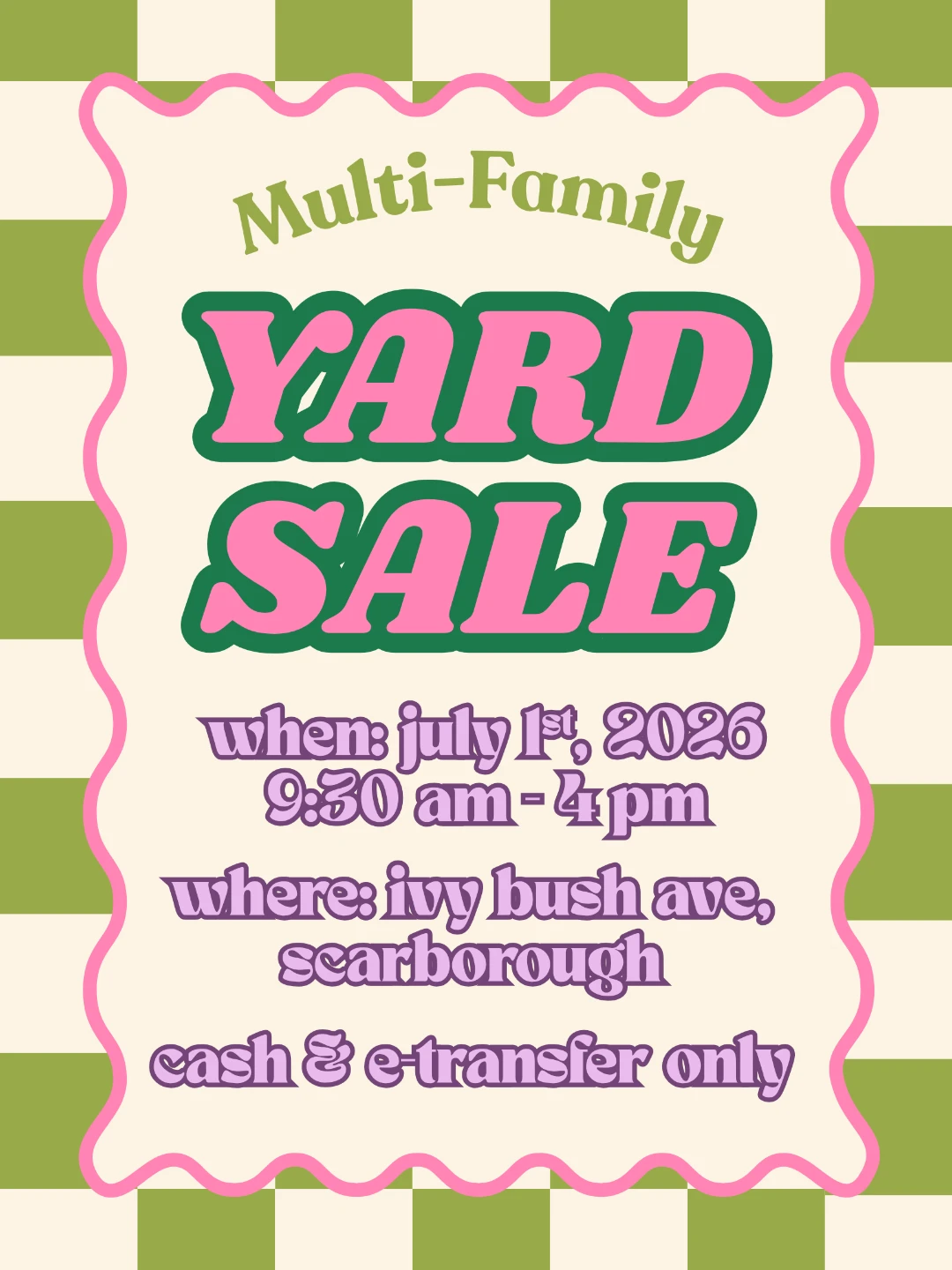 Multi-Family Yard Sale in Scarborough