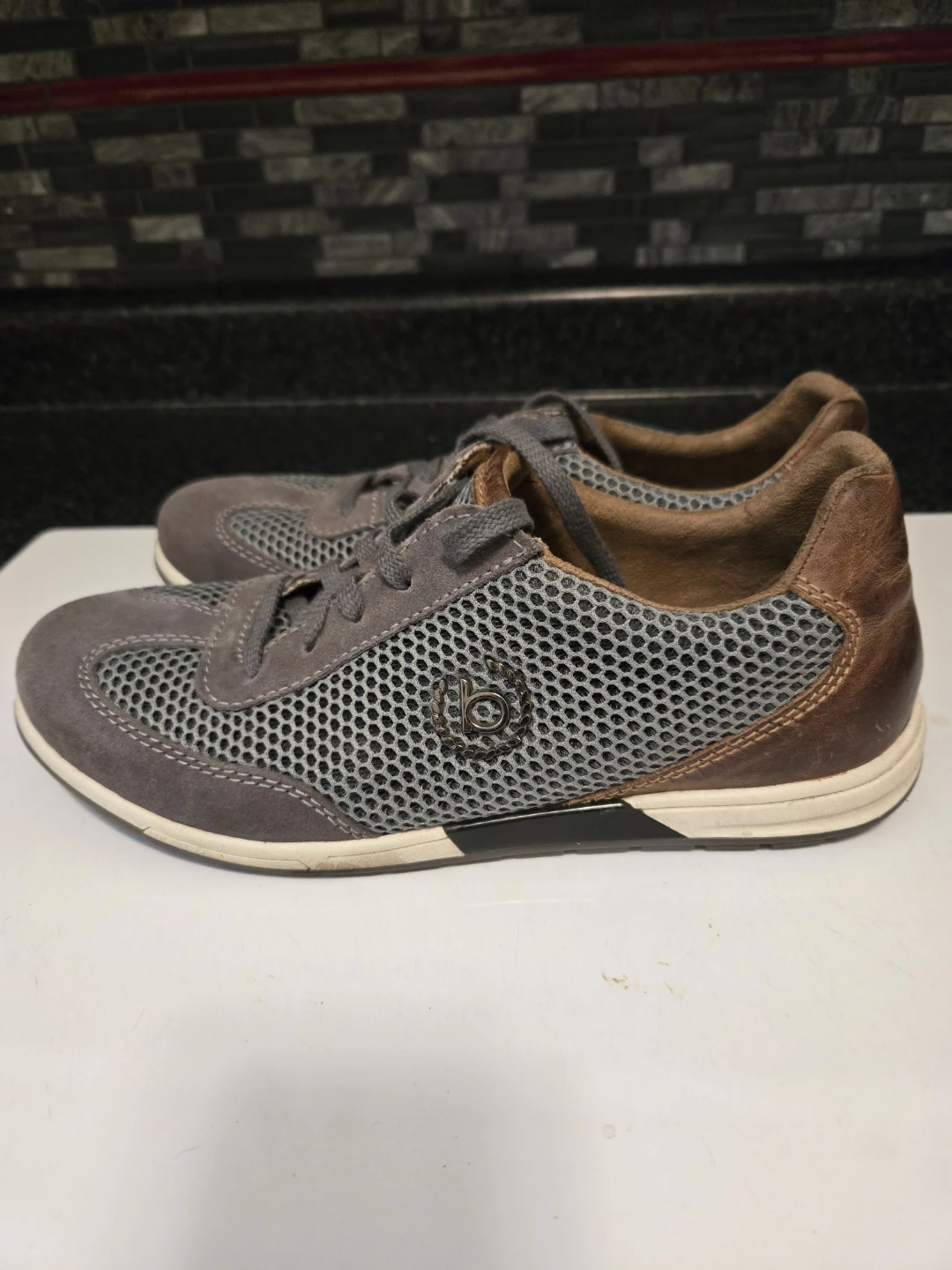 Bugatti Grey Suede & Mesh Sneakers - photo 3