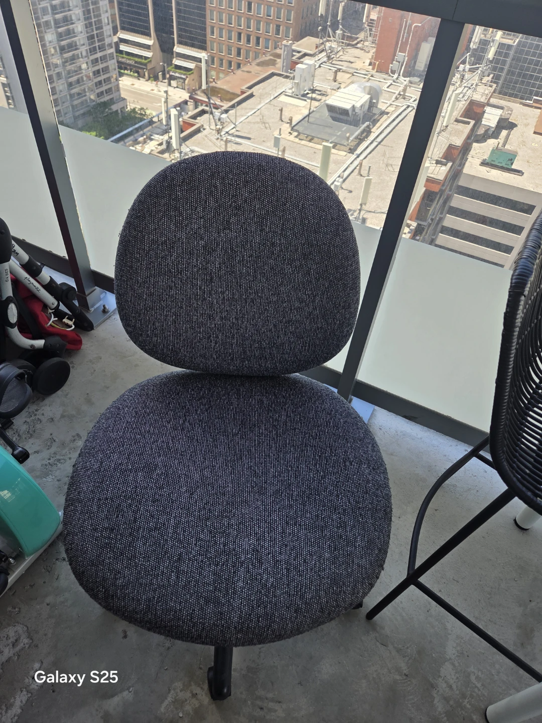 Grey Fabric Office Chair - photo 2