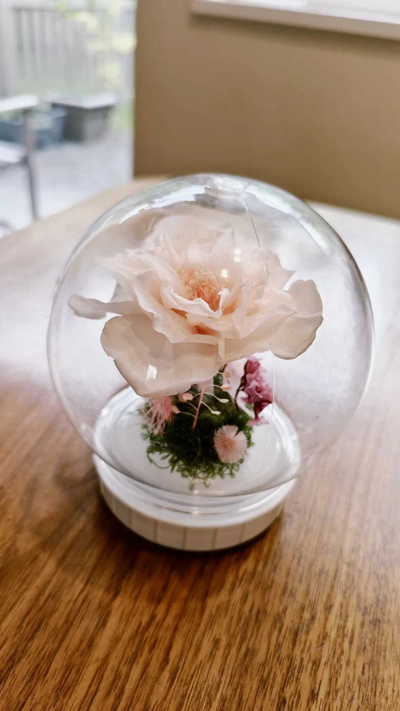 Preserved Flower Dome with Rose