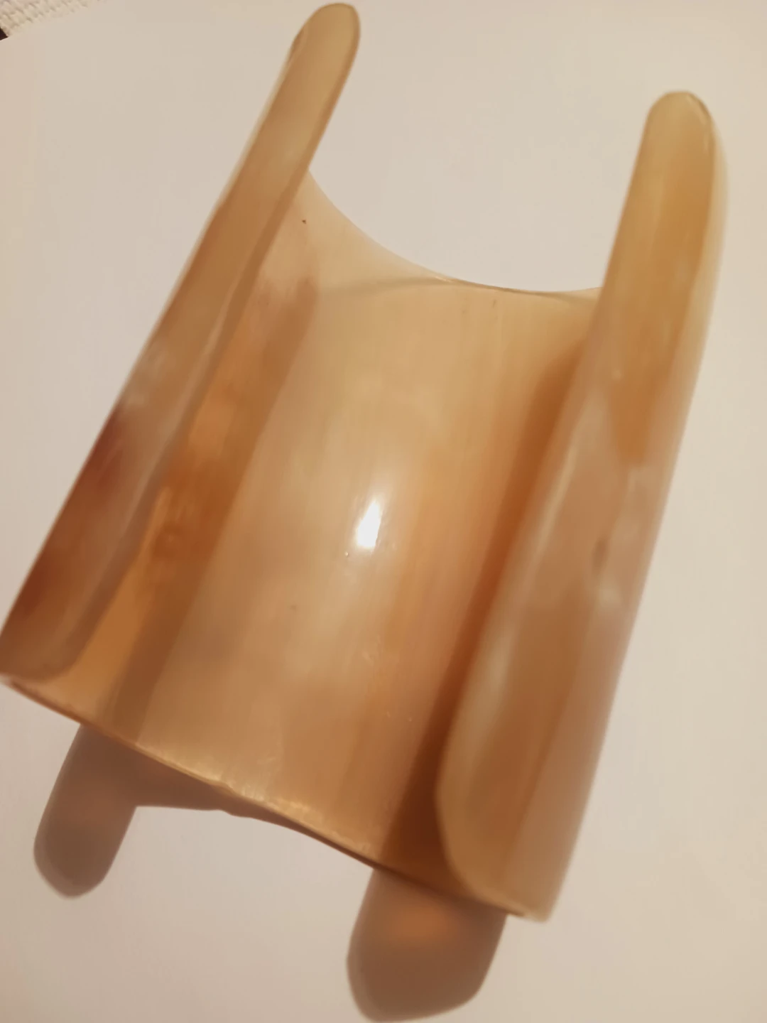 AFRICAN UNIQUE HORN WIDE CUFF BRACELET/ ARMLET - photo 3