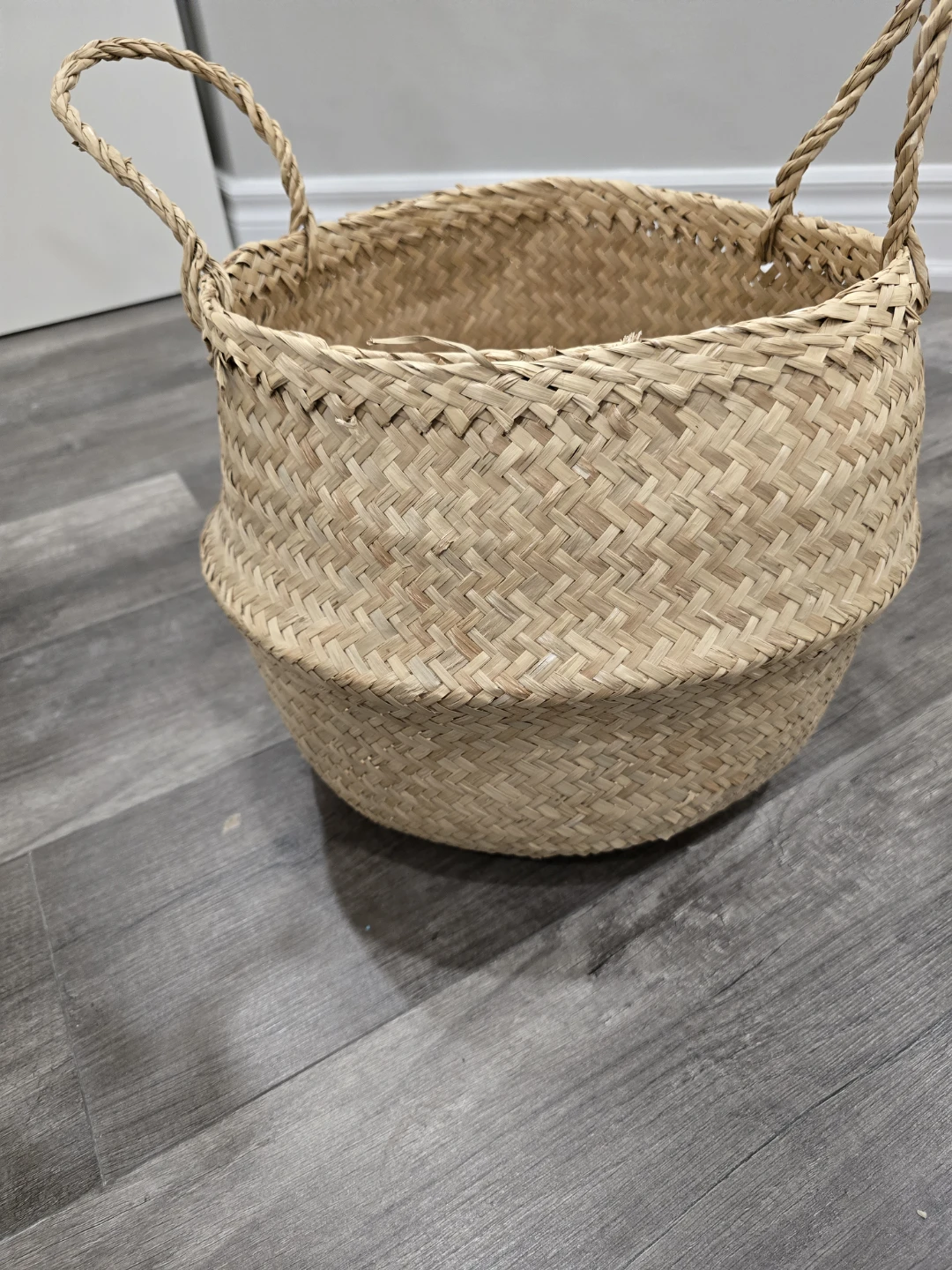 Woven Seagrass Basket with Handles - photo 2