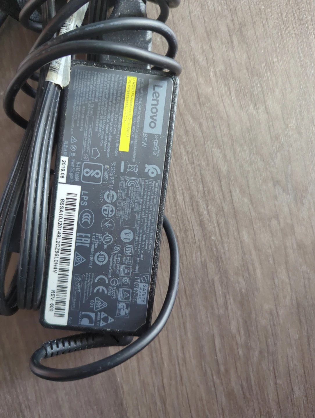 Lenovo 65W Laptop AC Adapter Power Supply