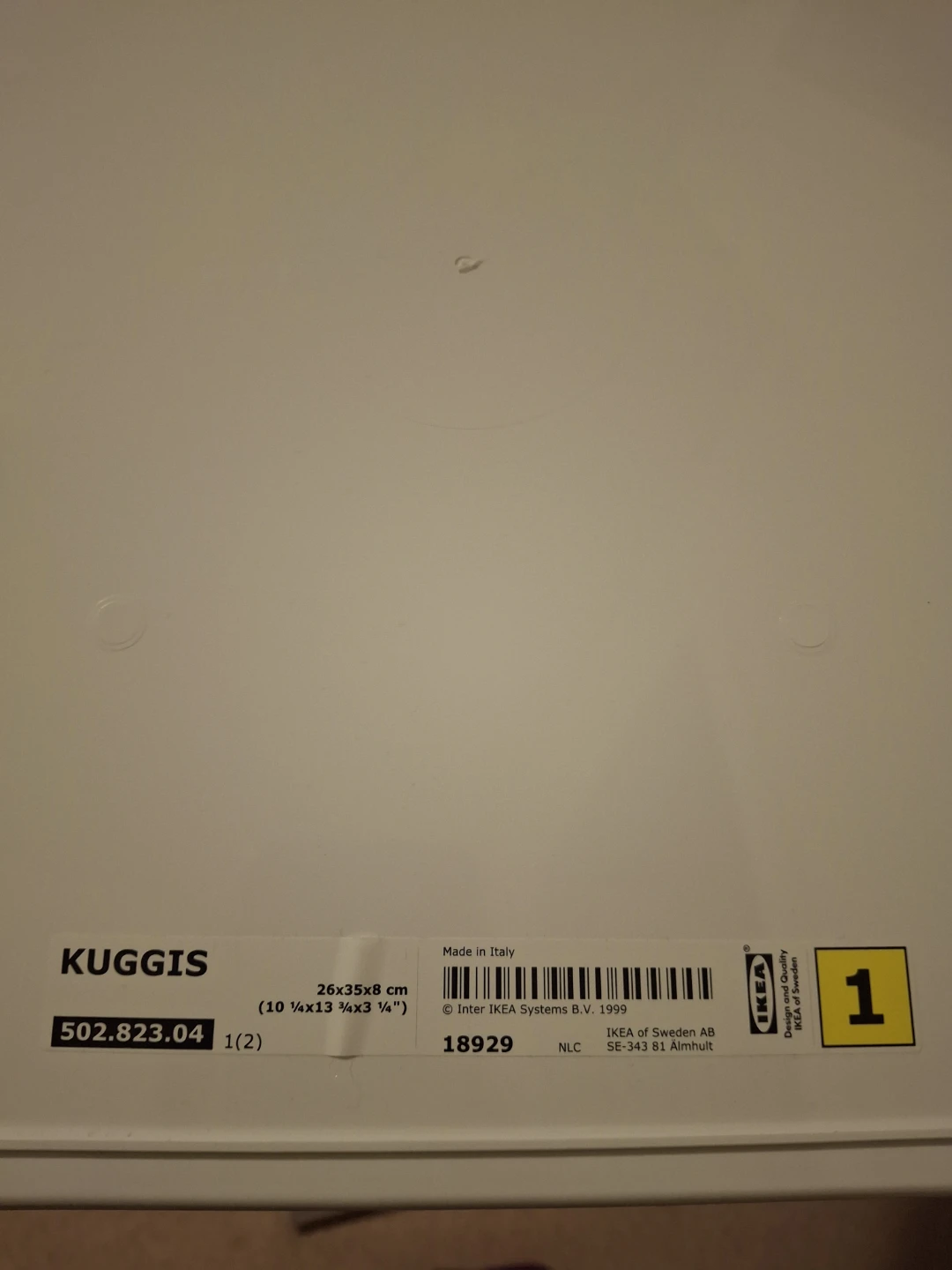 IKEA Kuggis White Storage Box - photo 2