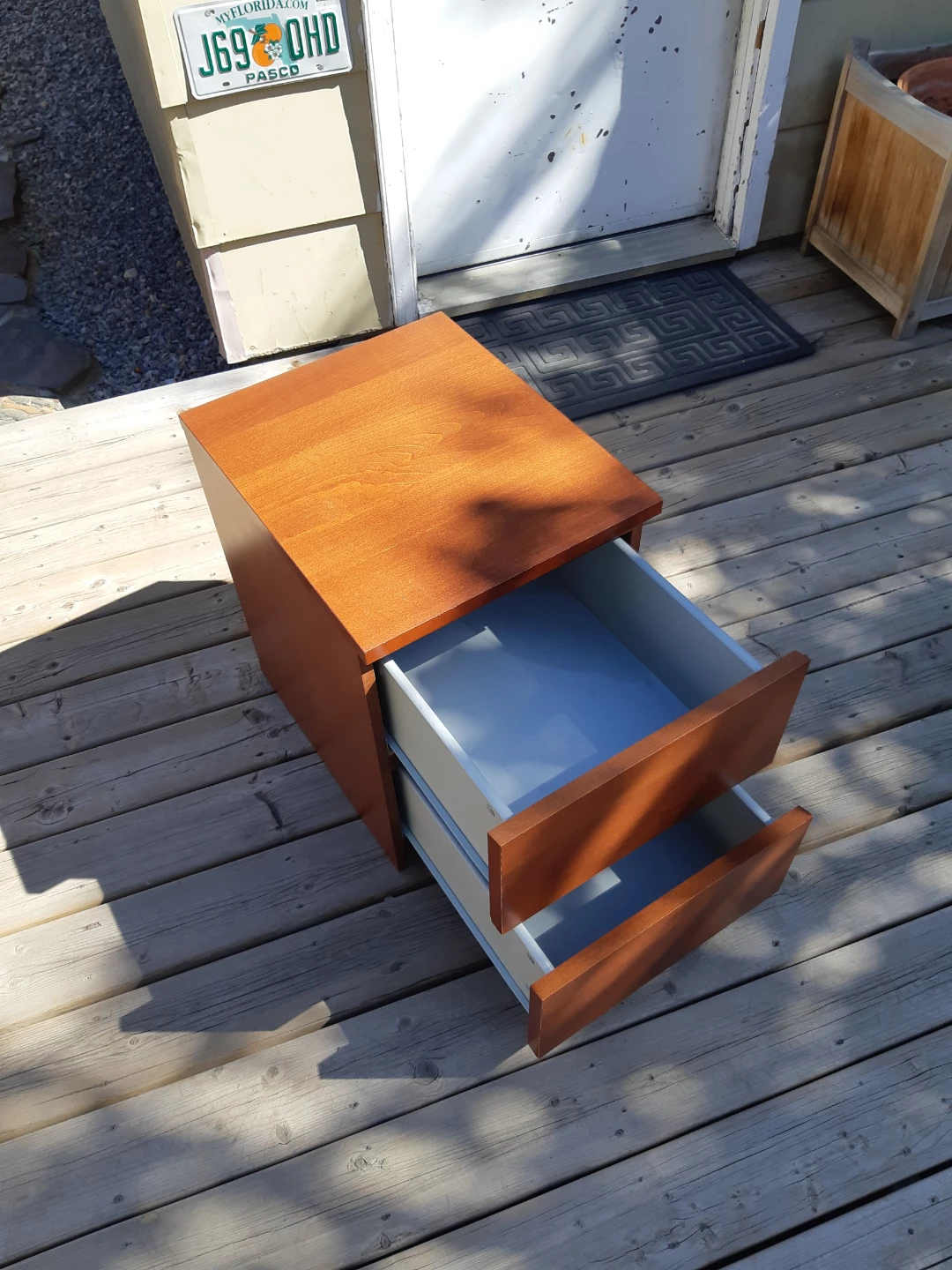 Side table with 2 drawers - photo 2