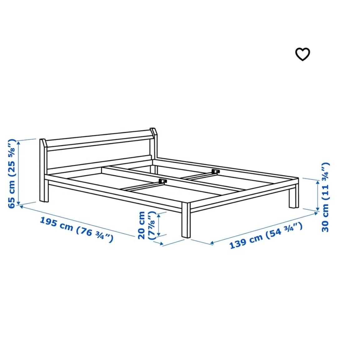 IKEA NEIDEN Bed frame (Full) ⚽ - photo 3