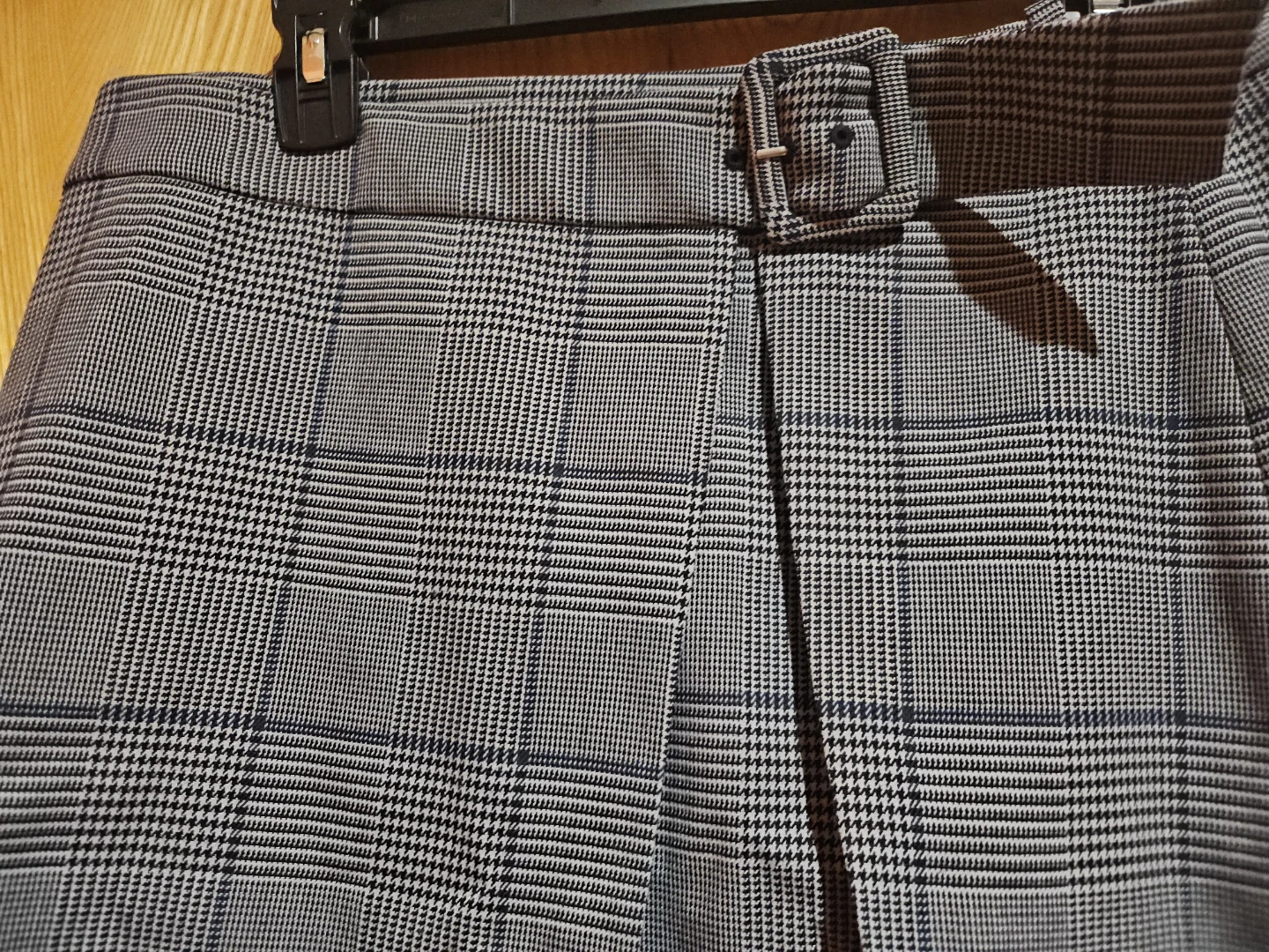 Plaid Skirt with Belt Buckle - photo 3