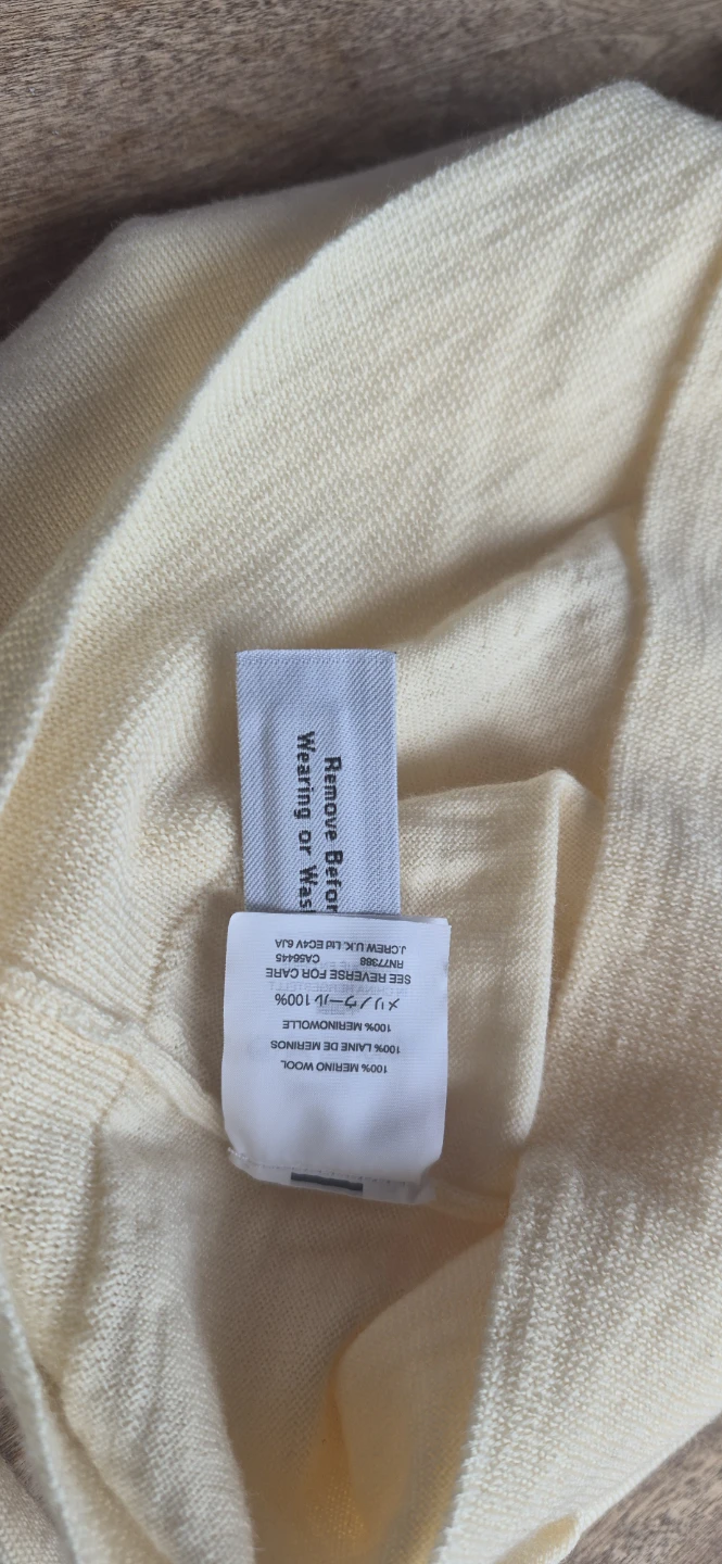 J.Crew Cream Ruffle Front Merino Wool Sweater - photo 5