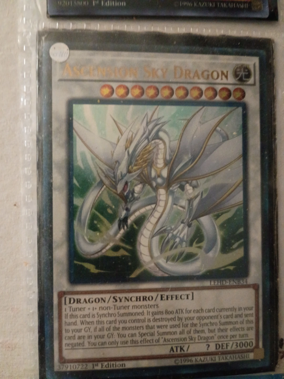 Ascension Sky Dragon Yu-Gi-Oh! Card⚽