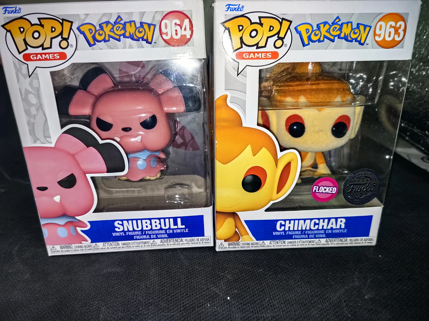 Funko Pop! Pokémon Chimchar & Snubbull Figures