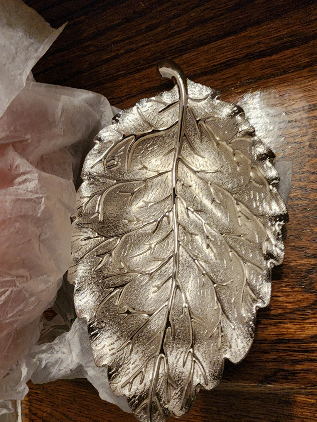 Decorative Leaf Trinket Dish with Box - photo 3
