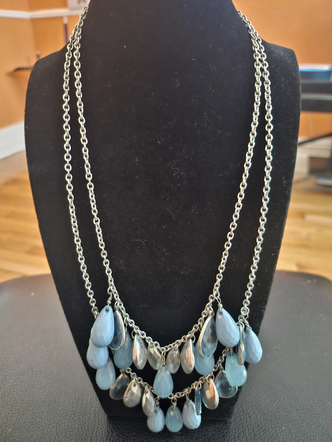 Blue Beaded Layered Necklace - photo 5