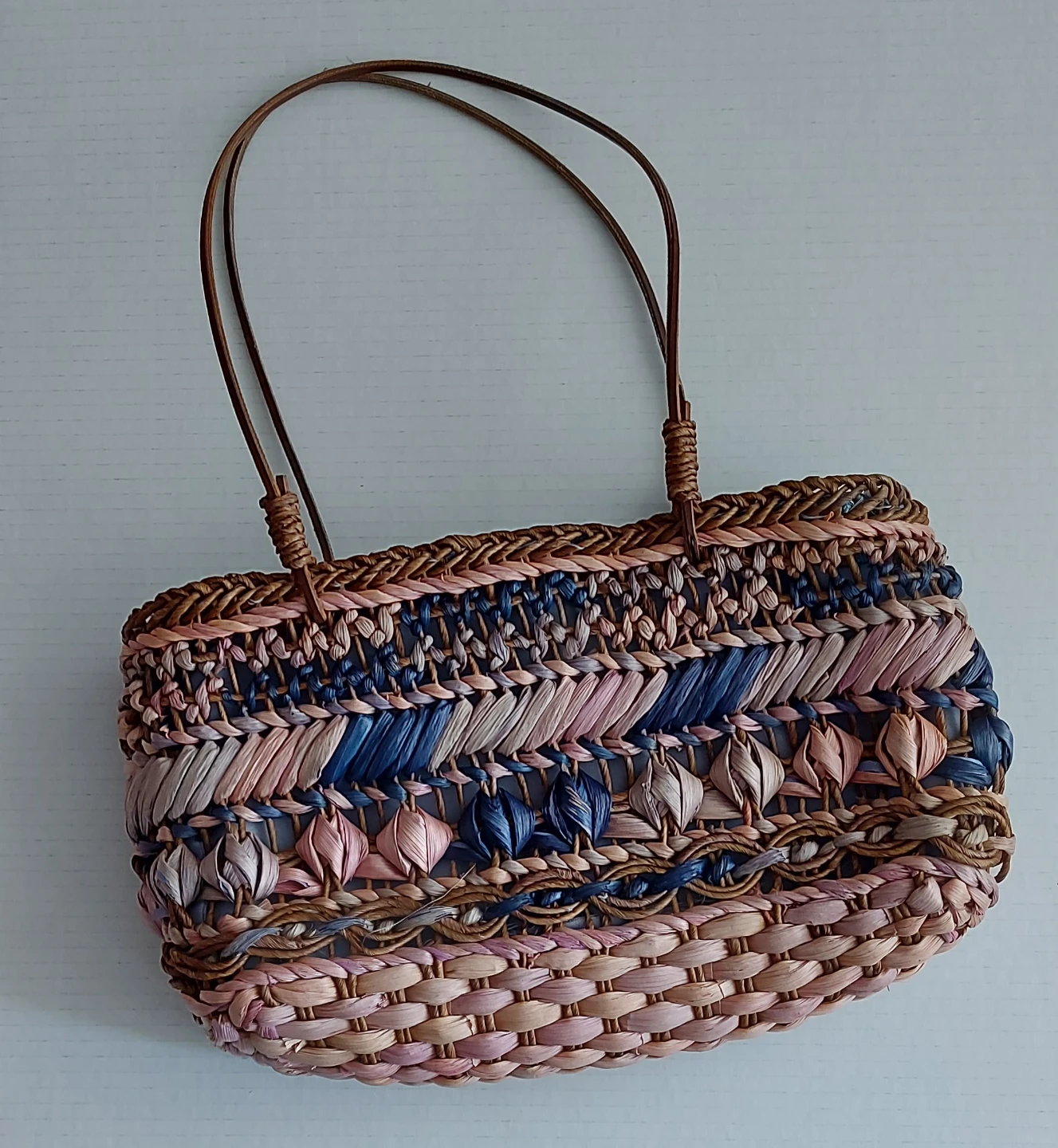 Woven Straw Tote Bag