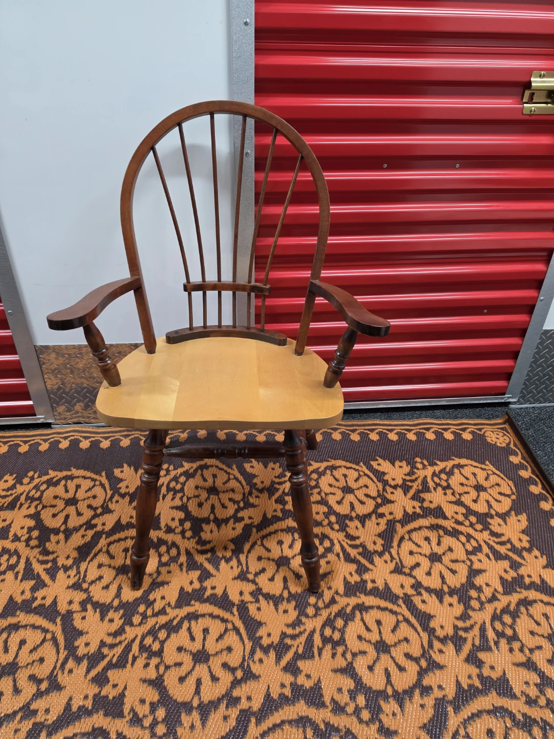 Wooden Windsor Style Arm Chair
